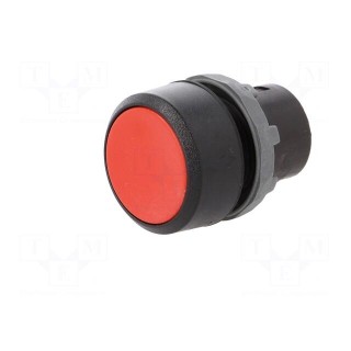 Switch: push-button | 22mm | Stabl.pos: 1 | red | none | IP66 | flat | Pos: 2