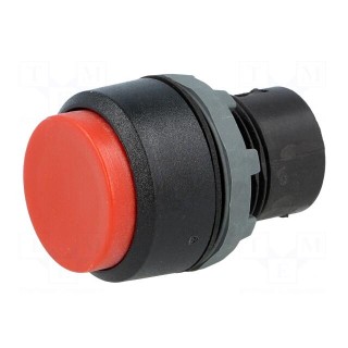 Switch: push-button | 22mm | Stabl.pos: 1 | red | none | IP66 | prominent