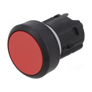 Switch: push-button | 22mm | Stabl.pos: 1 | red | none | IP66,IP67,IP69K