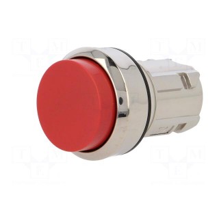 Switch: push-button | 22mm | Stabl.pos: 1 | red | none | IP67 | prominent