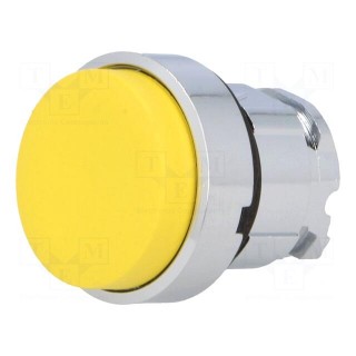 Switch: push-button | Stabl.pos: 1 | 22mm | yellow | Illumin: none | IP66