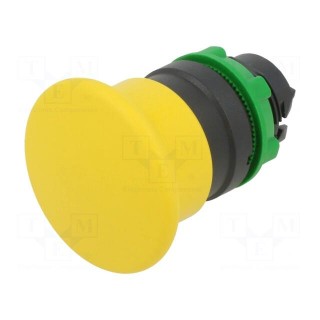 Switch: push-button | 22mm | Stabl.pos: 1 | yellow | none | IP66 | Pos: 2