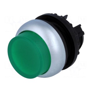 Switch: push-button | Stabl.pos: 2 | 22mm | green | IP67 | Pos: 2 | Ø22.5mm