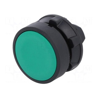 Switch: push-button | Stabl.pos: 2 | 22mm | green | Illumin: none | IP66