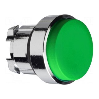 Switch: push-button | 22mm | Stabl.pos: 2 | green | none | IP66 | Pos: 2