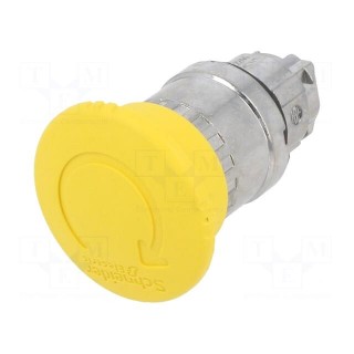 Switch: push-button | 22mm | Stabl.pos: 2 | yellow | none | IP66 | Pos: 2