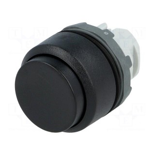 Switch: push-button | 22mm | Stabl.pos: 1 | black | none | IP66 | Pos: 2