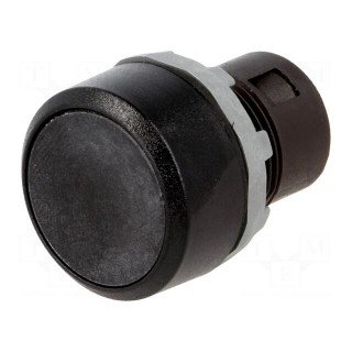 Switch: push-button | Stabl.pos: 1 | 22mm | black | Illumin: none | IP66