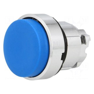 Switch: push-button | 22mm | Stabl.pos: 1 | blue | none | IP66 | prominent