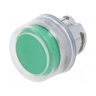 Switch: push-button | 22mm | Stabl.pos: 1 | green | none | IP66 | Pos: 2