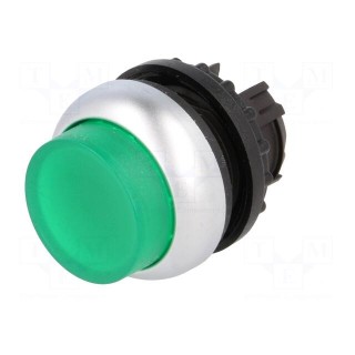 Switch: push-button | Stabl.pos: 1 | 22mm | green | IP67 | Pos: 2 | Ø22.5mm