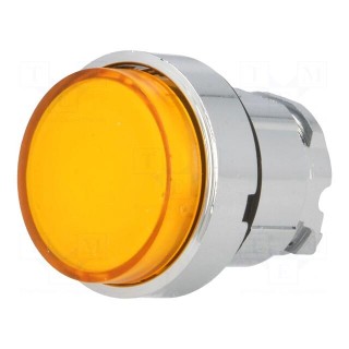 Switch: push-button | 22mm | Stabl.pos: 1 | orange | IP66 | prominent