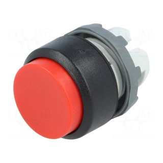 Switch: push-button | Stabl.pos: 1 | 22mm | red | Illumin: none | IP66