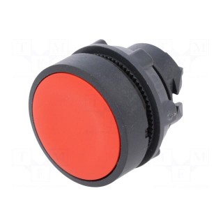Switch: push-button | Stabl.pos: 1 | 22mm | red | Illumin: none | IP66