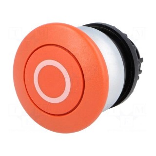 Switch: push-button | Stabl.pos: 1 | 22mm | red | Illumin: none | IP67
