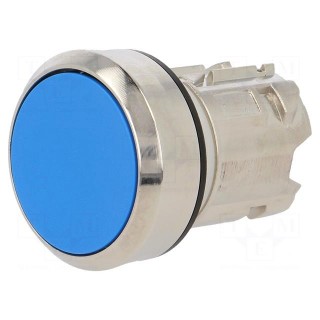 Switch: push-button | Stabl.pos: 2 | 22mm | blue | Illumin: none | IP67