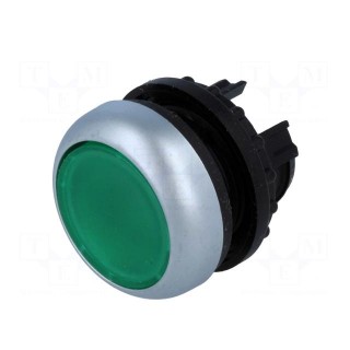 Switch: push-button | Stabl.pos: 2 | 22mm | green