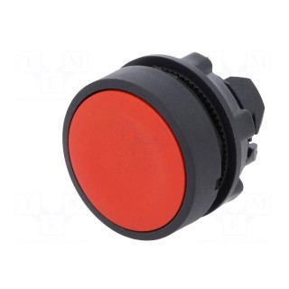 Switch: push-button | Stabl.pos: 2 | 22mm | red | Illumin: none | IP66