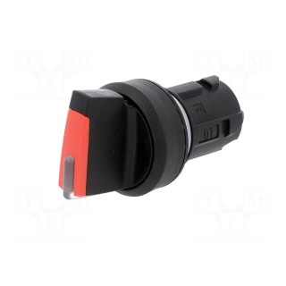 Switch: rotary | 22mm | red | Illumin: depending on the holder | IP67