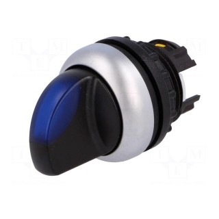 Switch: rotary | Stabl.pos: 1 | 22mm | blue | Illumin: M22-FLED,M22-LED