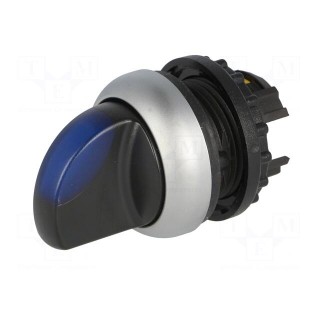 Switch: rotary | Stabl.pos: 1 | 22mm | blue | Illumin: M22-FLED,M22-LED