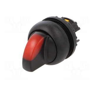 Switch: rotary | 22mm | Stabl.pos: 1 | red | M22-FLED,M22-LED | IP67
