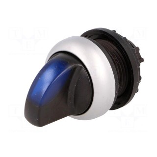 Switch: rotary | Stabl.pos: 3 | 22mm | blue | Illumin: M22-FLED,M22-LED