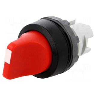 Switch: rotary | 22mm | Stabl.pos: 3 | red | none | IP66 | prominent | Pos: 3