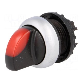 Switch: rotary | Stabl.pos: 1 | 22mm | red | Illumin: M22-FLED,M22-LED