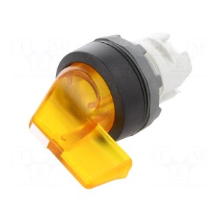 Switch: rotary | Stabl.pos: 1 | 22mm | yellow | Illumin: MLB-1 | IP66