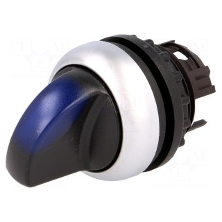 Switch: rotary | Stabl.pos: 2 | 22mm | blue | Illumin: M22-FLED,M22-LED