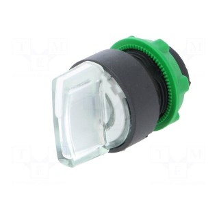 Switch: rotary | Stabl.pos: 2 | 22mm | white | Illumin: LED | IP66 | Pos: 2