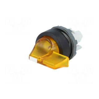 Switch: rotary | Stabl.pos: 3 | 22mm | yellow | Illumin: MLB-1 | IP66