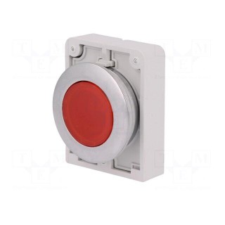 Switch: push-button | 30mm | Stabl.pos: 1 | red | M22-FLED,M22-LED