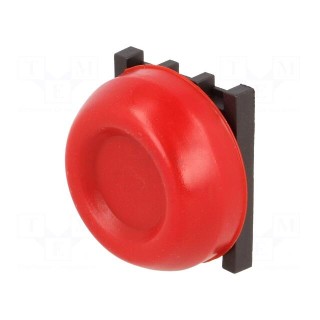Switch: push-button | Stabl.pos: 1 | 30mm | red | none | IP66 | Pos: 2