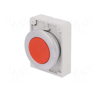 Switch: push-button | Stabl.pos: 1 | 30mm | red | none | IP67 | Pos: 2