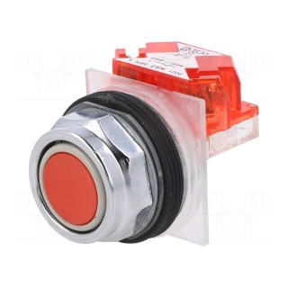 Switch: push-button | 30mm | Stabl.pos: 1 | NC | red | none | IP66 | 9001K