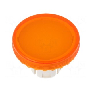 Actuator lens | 22mm | 61 | orange,transparent | plastic | Ø19.7mm