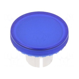 Actuator lens | 22mm | 61 | blue,transparent | plastic | Ø19.7mm