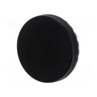 Actuator lens | 22mm | 84 | black | plastic