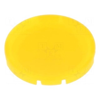 Actuator lens | 22mm | RMQ-Titan | Colour: yellow