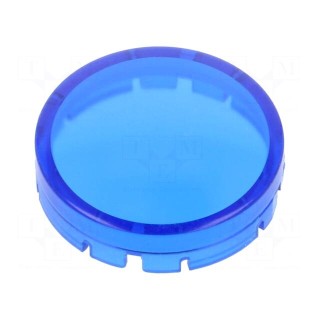Actuator lens | RONTRON-R-JUWEL | blue translucent | Ø19.7mm