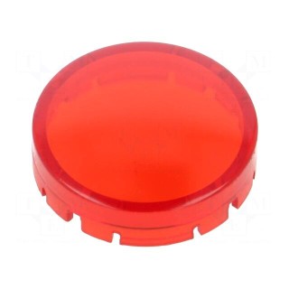 Actuator lens | RONTRON-R-JUWEL | red,transparent | Ø19.7mm