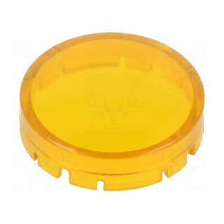 Actuator lens | RONTRON-R-JUWEL | transparent,yellow | Ø19.7mm