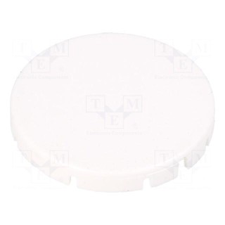 Actuator lens | RONTRON-R-JUWEL | white | Ø19.7mm