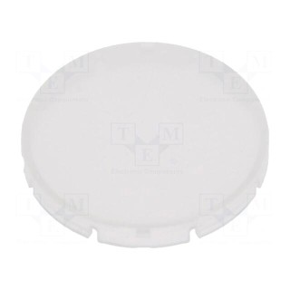 Actuator lens | RONTRON-R-JUWEL | white transparent opal | Ø19.7mm