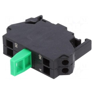 Contact block | 22mm | 3SU1.5 | -25÷70°C | for back plate