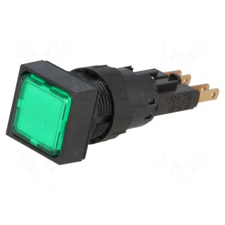 Control lamp | 16mm | RMQ-16 | -25÷70°C | Ø16.2mm | Colour: green