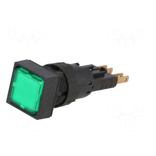 Control lamp | 16mm | RMQ-16 | -25÷70°C | Ø16.2mm | Colour: green