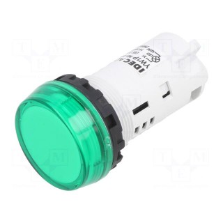 Control lamp | 22mm | YW | -20÷55°C | Illumin: LED | Ø22.5mm | IP65 | green